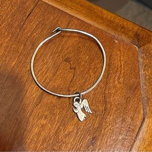 James Avery Hook-on bracelet with angel charm sterling silver